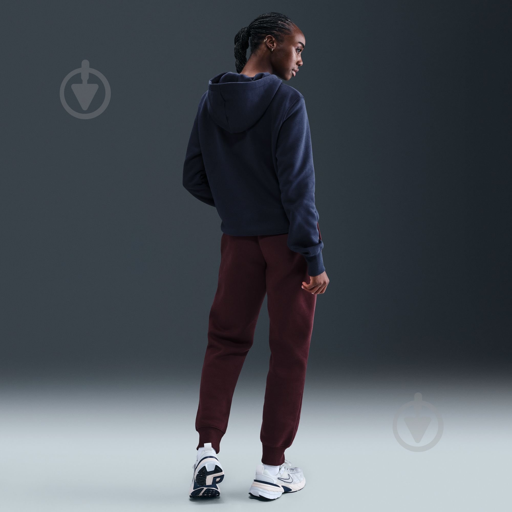 Джемпер Nike W NSW PHNX FLC STD PO HOODIE HF6839-410 р.XL синій - фото 4 Джемпер Nike W NSW PHNX FLC STD PO HOODIE HF6839-410 р.XL синій - фото 4