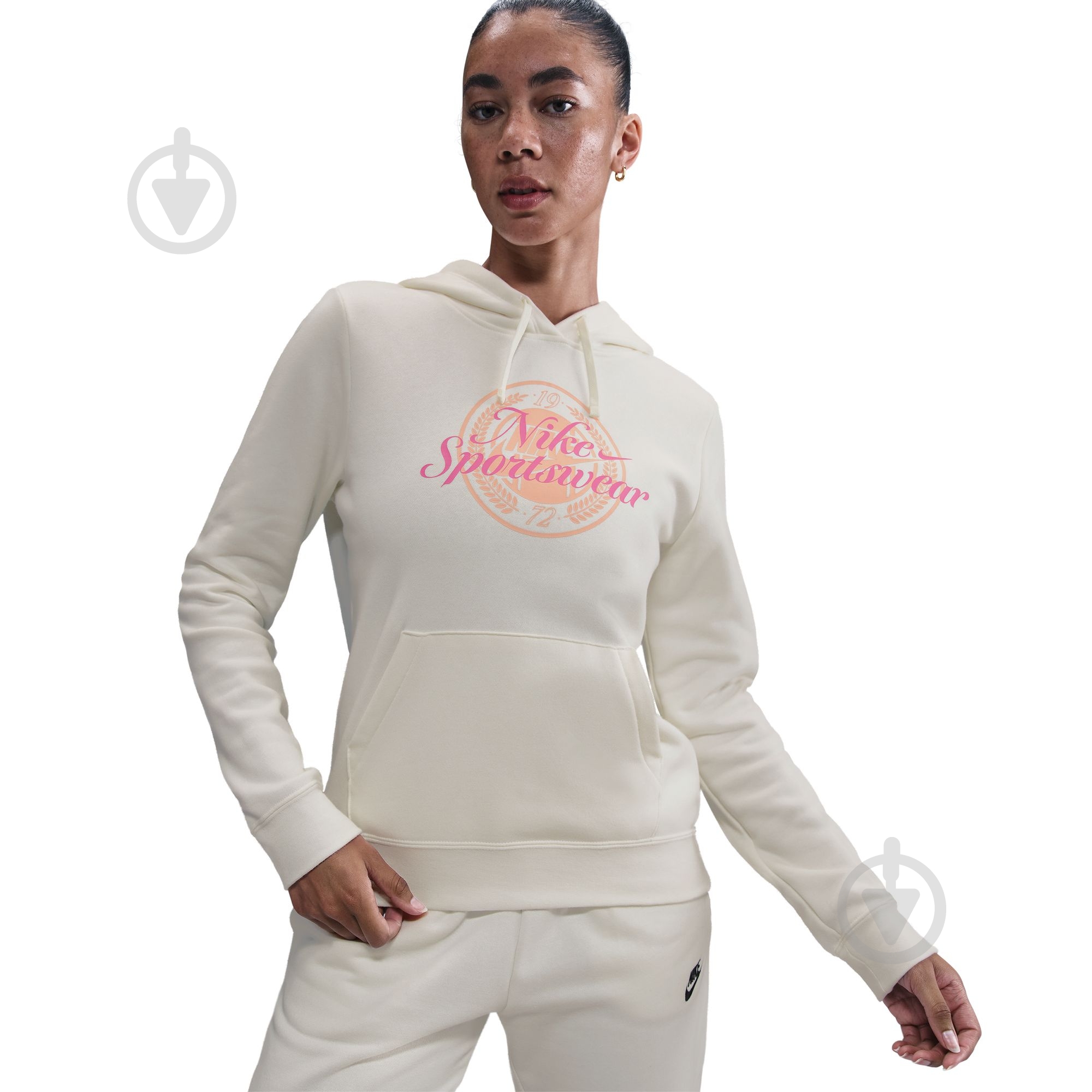 Джемпер Nike W NSW CLUB FLC GX STD PO HDY IH8496-133 р.XL бежевий - фото 4