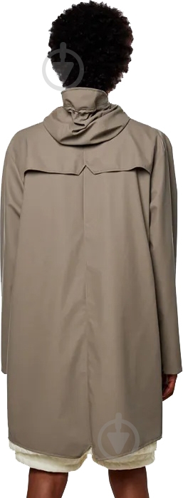 Куртка женская демисезонная Rains Long Jacket W3 1202-010 р.2XS/XS бежевая - фото 2 Куртка женская демисезонная Rains Long Jacket W3 1202-010 р.2XS/XS бежевая - фото 2