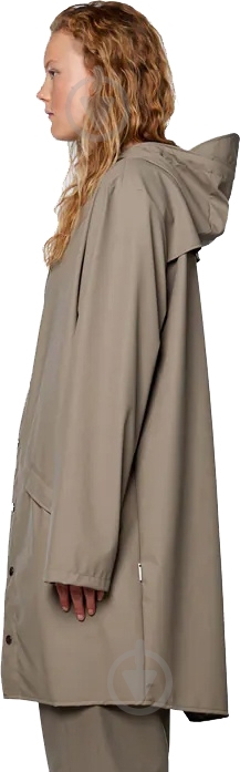 Куртка женская демисезонная Rains Long Jacket W3 1202-010 р.2XS/XS бежевая - фото 3 Куртка женская демисезонная Rains Long Jacket W3 1202-010 р.2XS/XS бежевая - фото 3