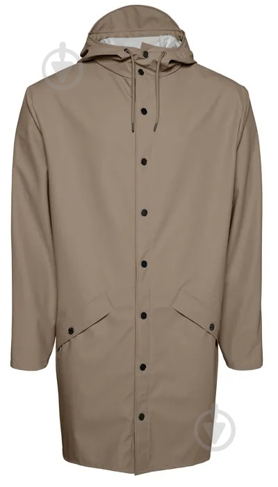 Куртка женская демисезонная Rains Long Jacket W3 1202-010 р.2XS/XS бежевая - фото 4 Куртка женская демисезонная Rains Long Jacket W3 1202-010 р.2XS/XS бежевая - фото 4