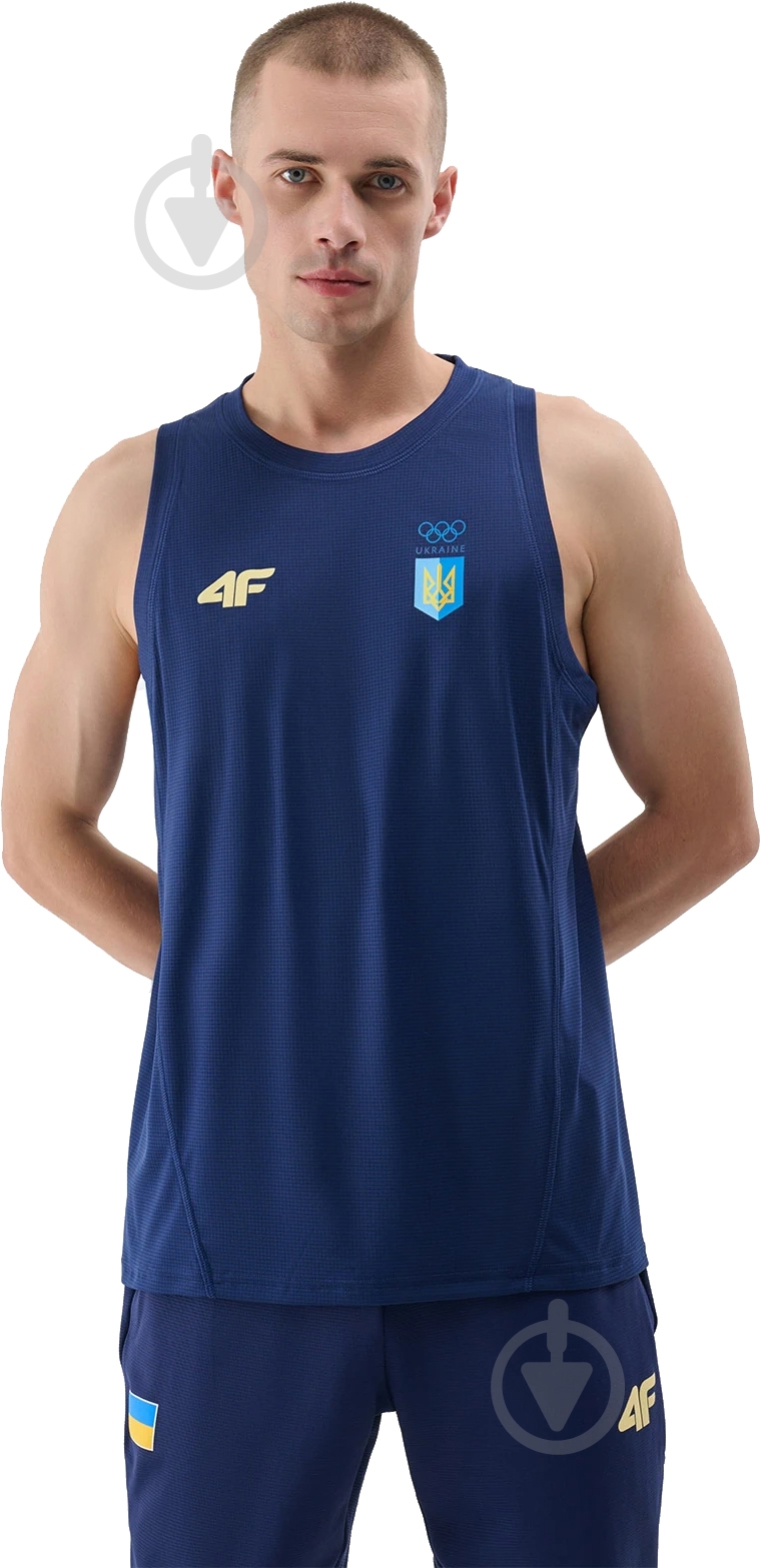 Майка 4F 4FOSS24TFSLM562-31S р.L синий - фото 1 Майка 4F 4FOSS24TFSLM562-31S р.L синий - фото 1