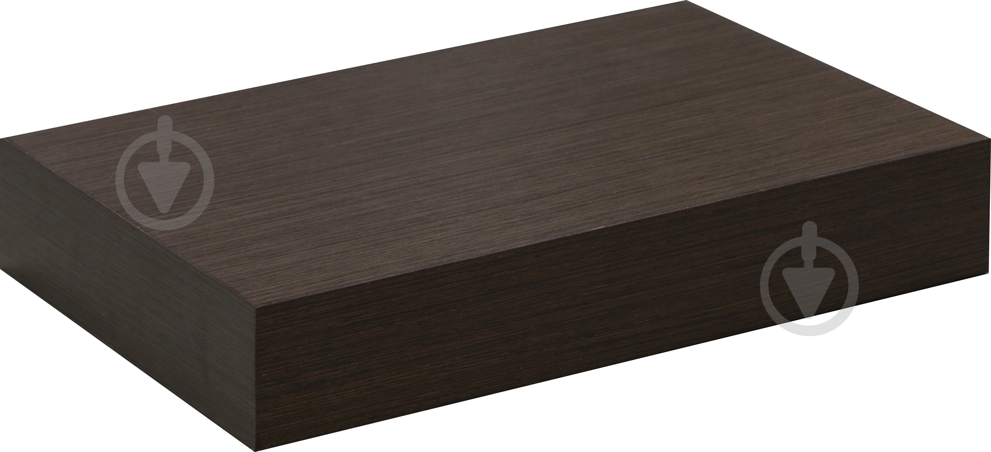 Полка Inteo в гостинную (3D HDF) 290x290x50 мм венге - фото 1