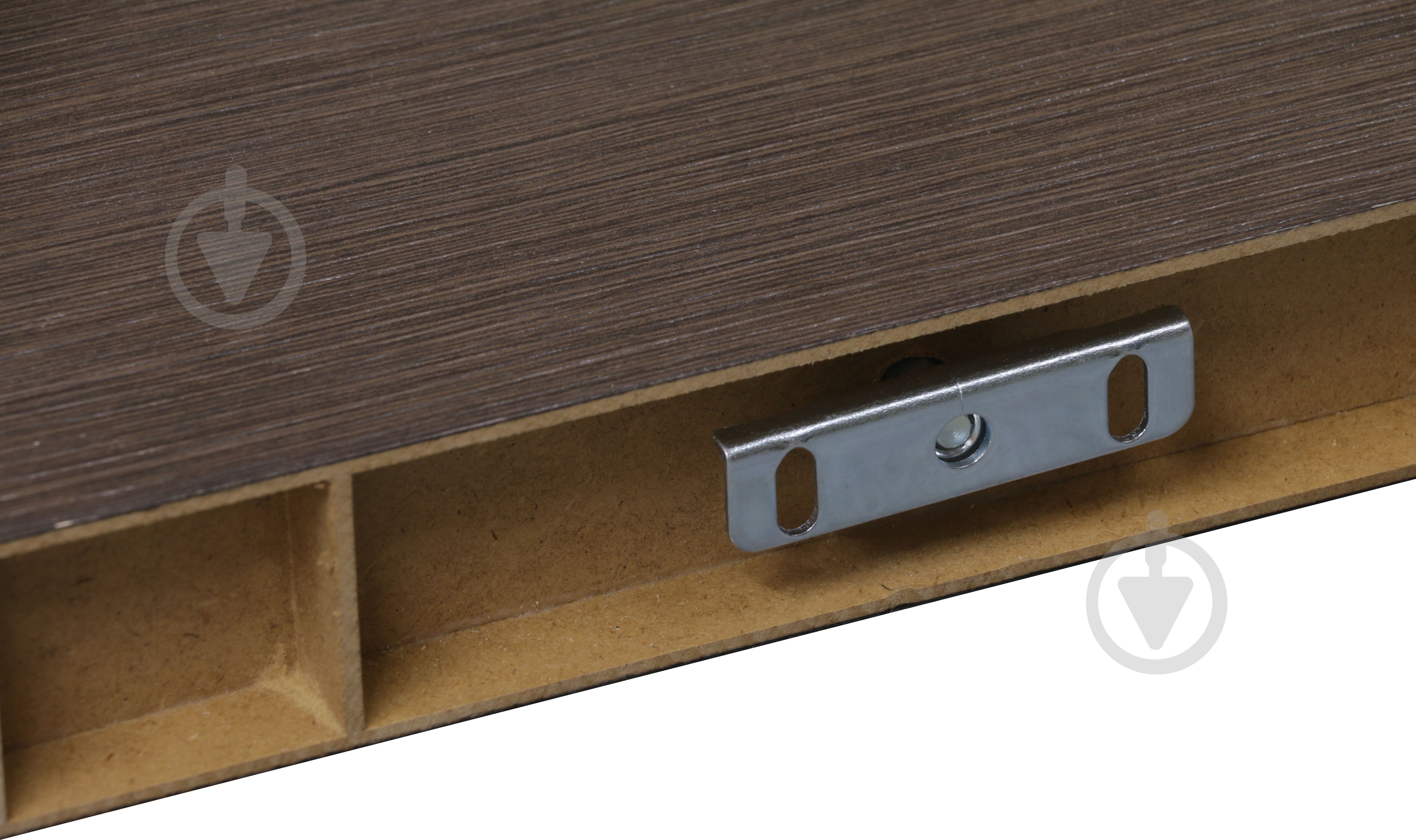 Полка Inteo под телевизор (3D HDF) 800x800x50 мм венге - фото 3 Полка Inteo под телевизор (3D HDF) 800x800x50 мм венге - фото 3