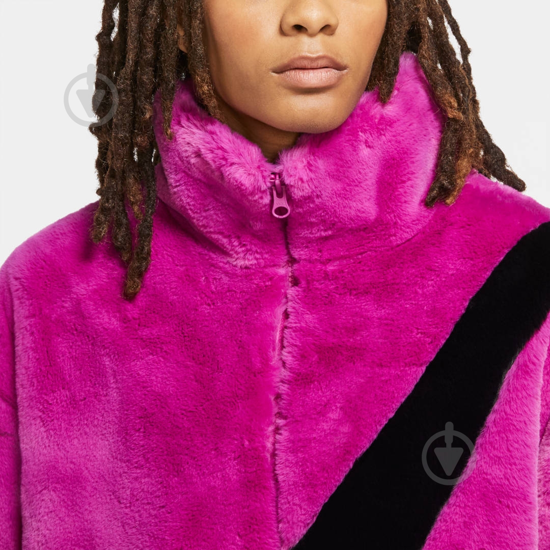 Куртка женская Nike W NSW JKT FAUX FUR CU6558-564 р.M фиолетовая - фото 7