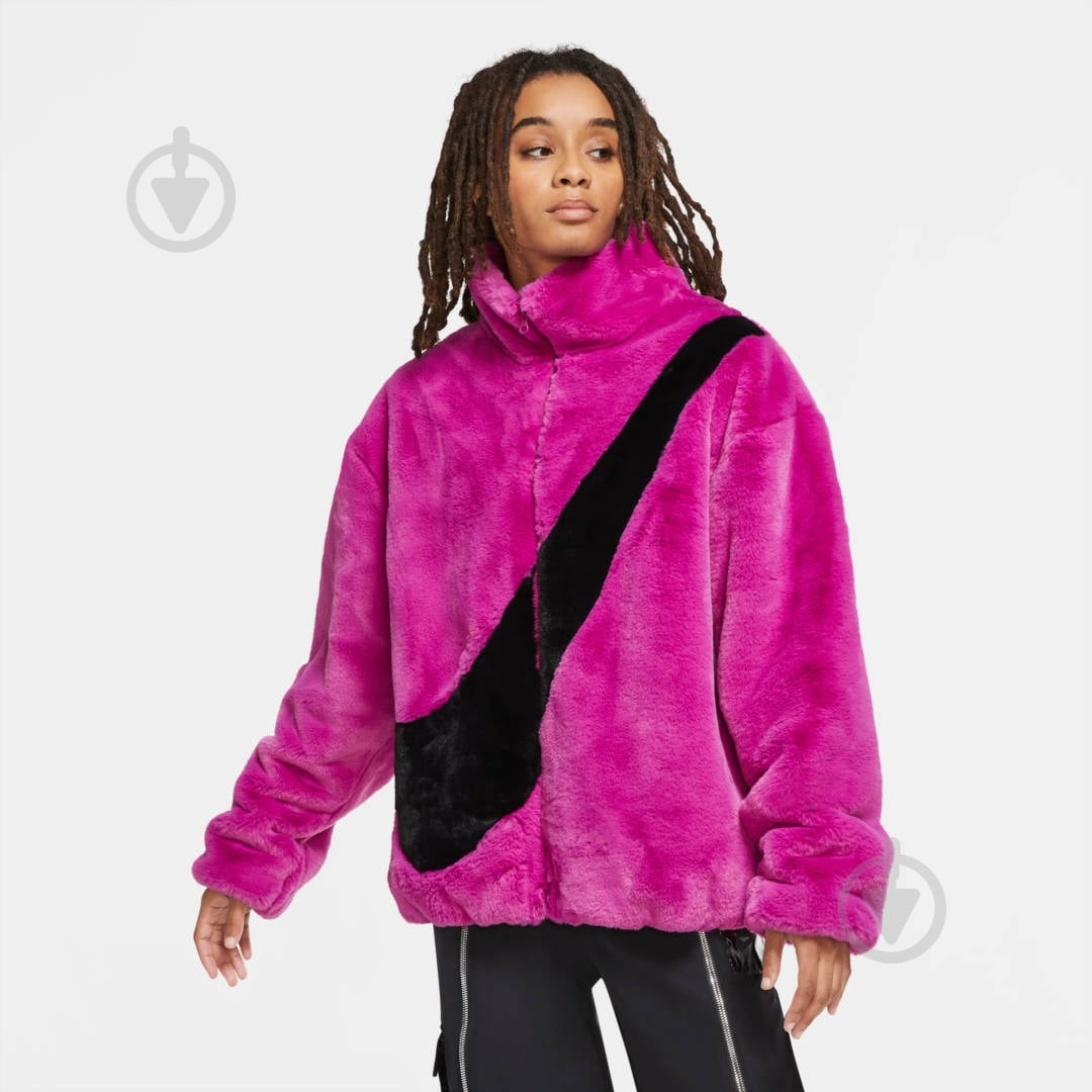 Куртка женская Nike W NSW JKT FAUX FUR CU6558-564 р.S фиолетовая - фото 5