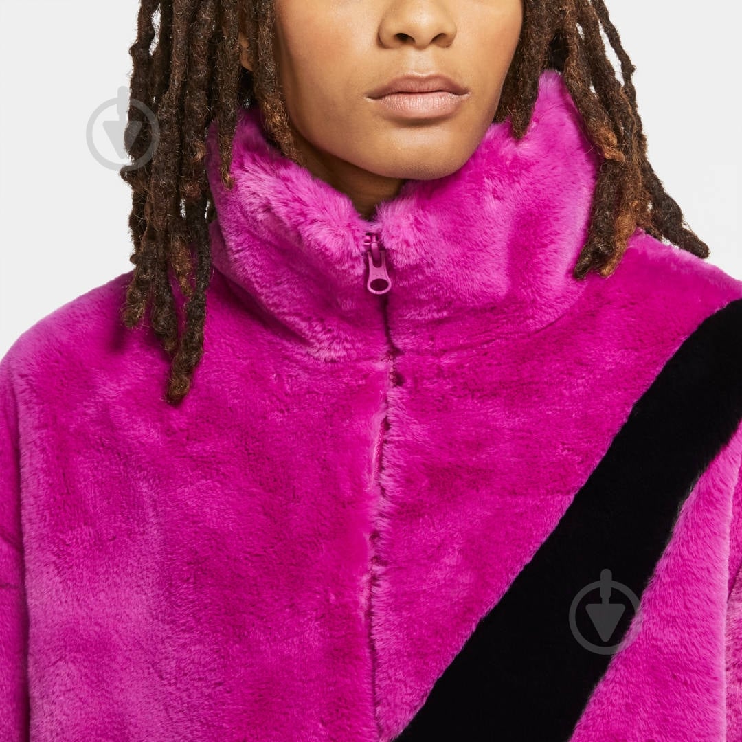 Куртка женская Nike W NSW JKT FAUX FUR CU6558-564 р.S фиолетовая - фото 7