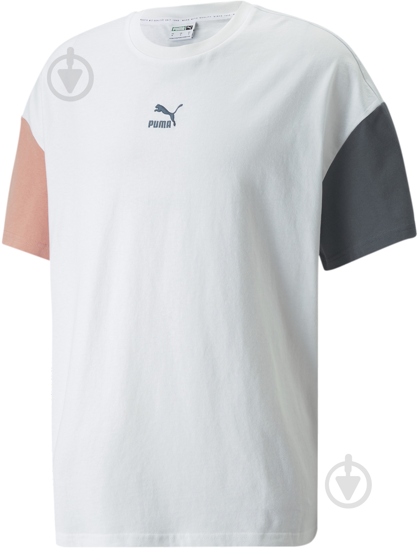Футболка Puma Classics Block Boxy Tee 53460302 р.M белый - фото 4