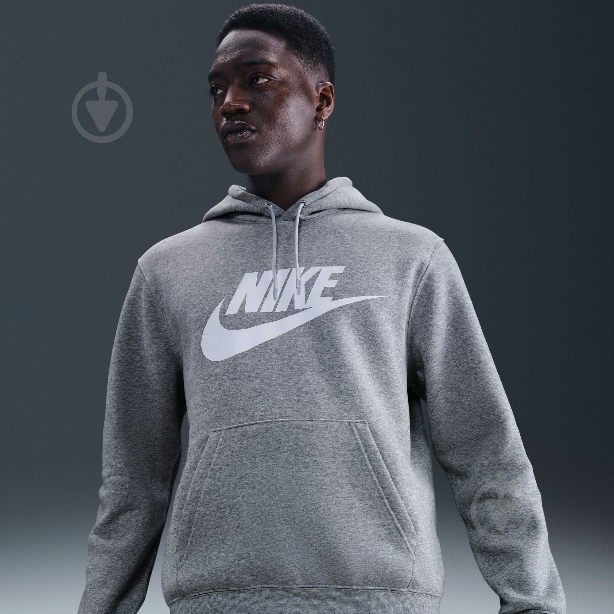 Джемпер Nike M NK CLUB BB PO GFX HOODIE FN3868-063 р.L серый - фото 9 Джемпер Nike M NK CLUB BB PO GFX HOODIE FN3868-063 р.L серый - фото 9