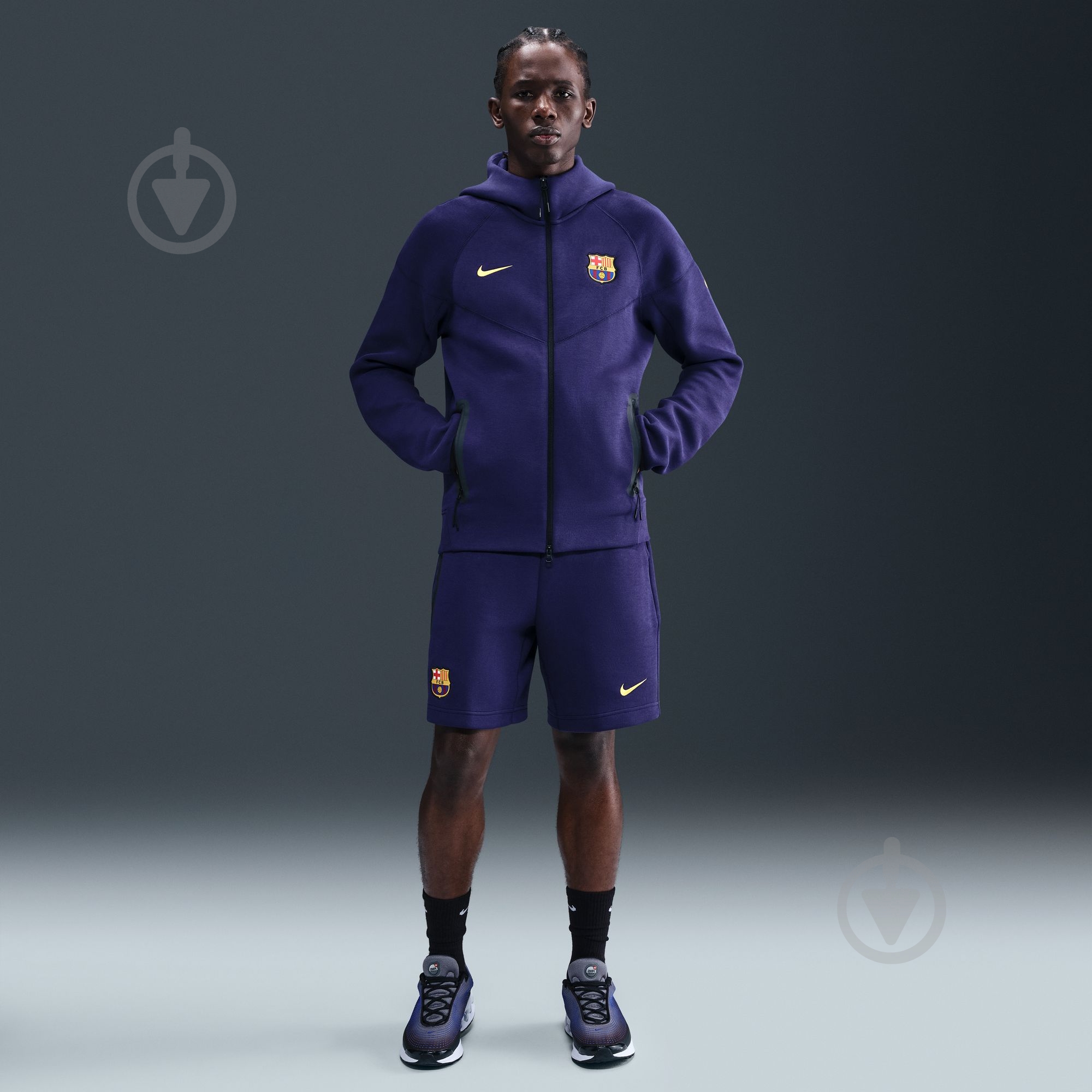 Джемпер Nike FCB M NK TCH FLC FZ WR HDY HJ6426-595 р.L фиолетовый - фото 8 Джемпер Nike FCB M NK TCH FLC FZ WR HDY HJ6426-595 р.L фиолетовый - фото 8