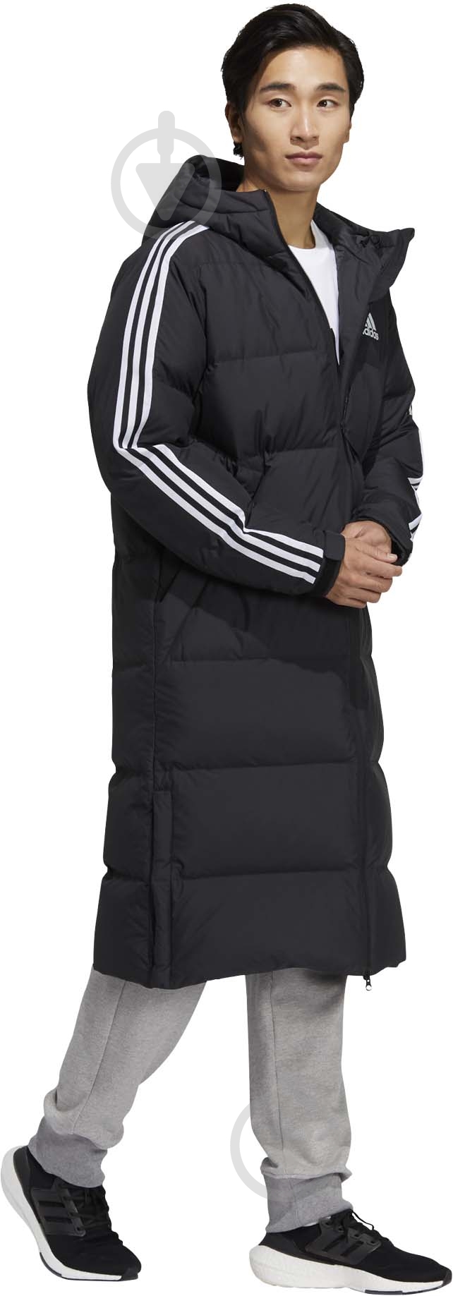 Пуховик чоловічий Adidas 3ST LONG COAT H20760 р.L чорний - фото 7