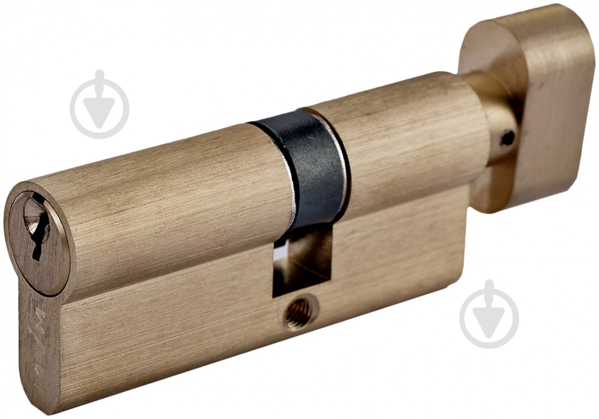 Цилиндр MVM Р6Е 40x30 ключ-вороток 70 мм матовая латунь - фото 1 Цилиндр MVM Р6Е 40x30 ключ-вороток 70 мм матовая латунь - фото 1