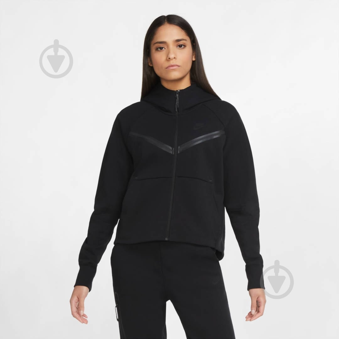 Джемпер Nike TCH FLC WR HOODIE FZ CW4298-010 р.M черный - фото 4 Джемпер Nike TCH FLC WR HOODIE FZ CW4298-010 р.M черный - фото 4