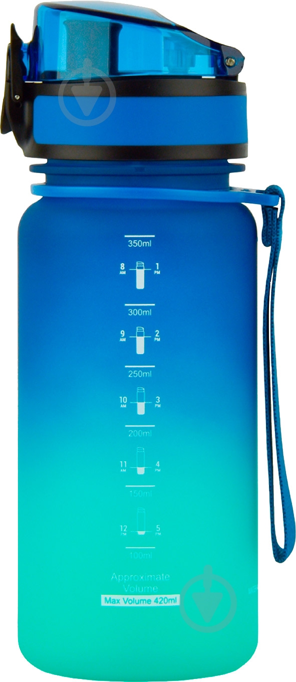 Пляшка Uzspace 3034 350 мл синя - фото 2