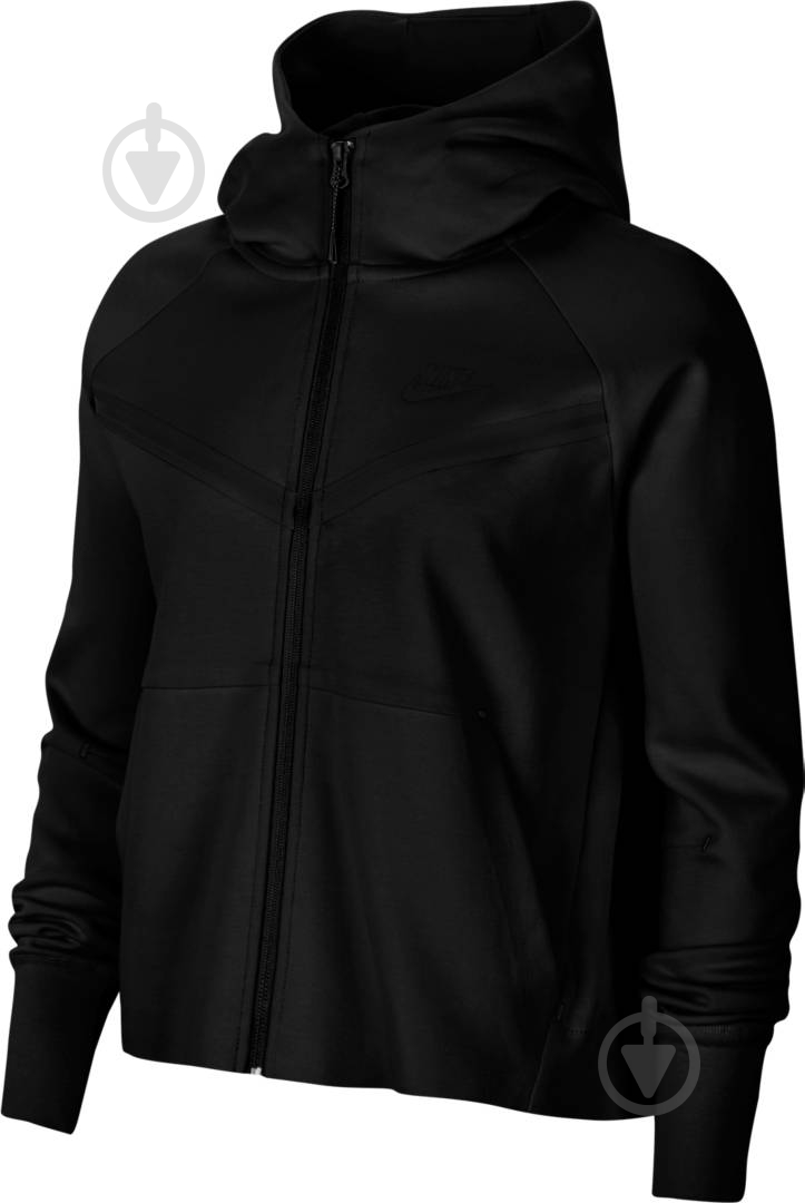 Джемпер Nike TCH FLC WR HOODIE FZ CW4298-010 р.XS черный - фото 1