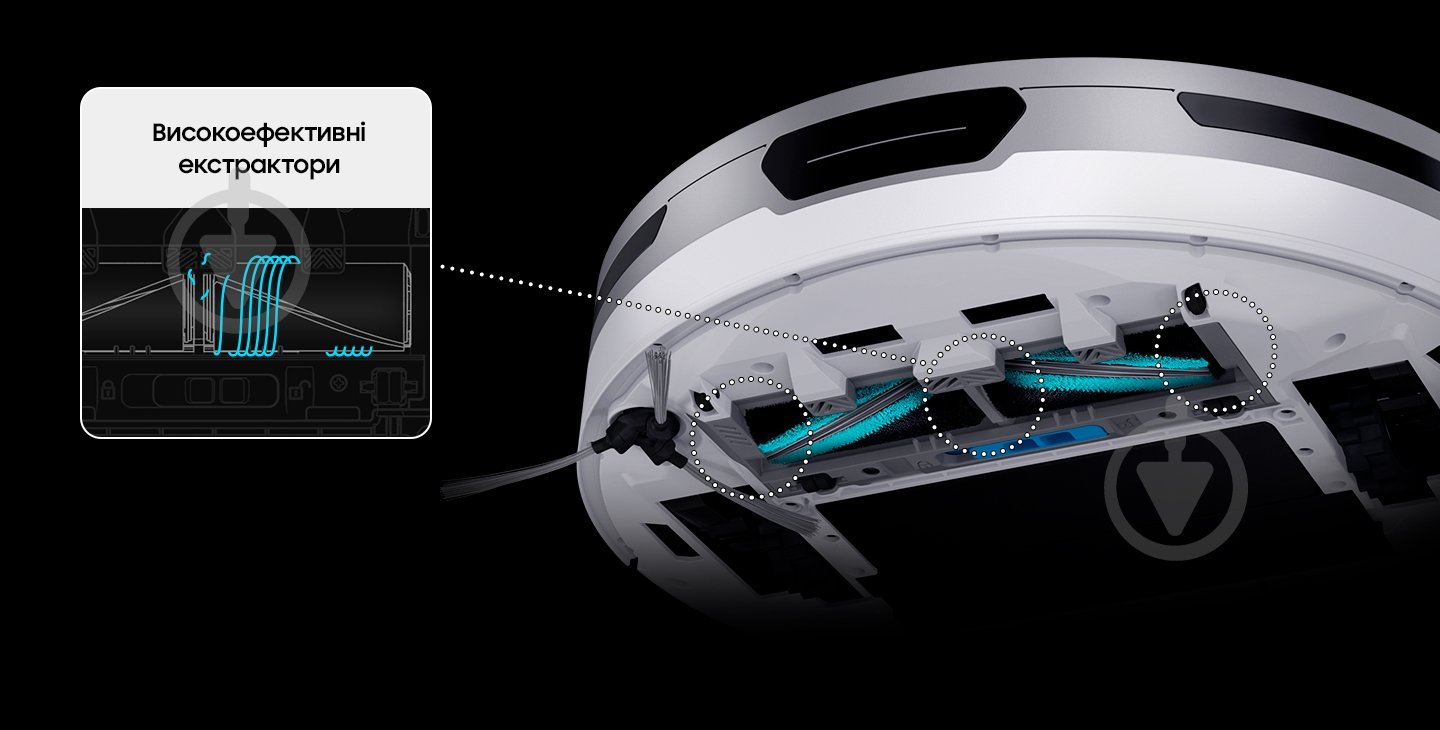 Робот-пылесос Samsung Jet Bot VR30T80313W/EV white - фото 4