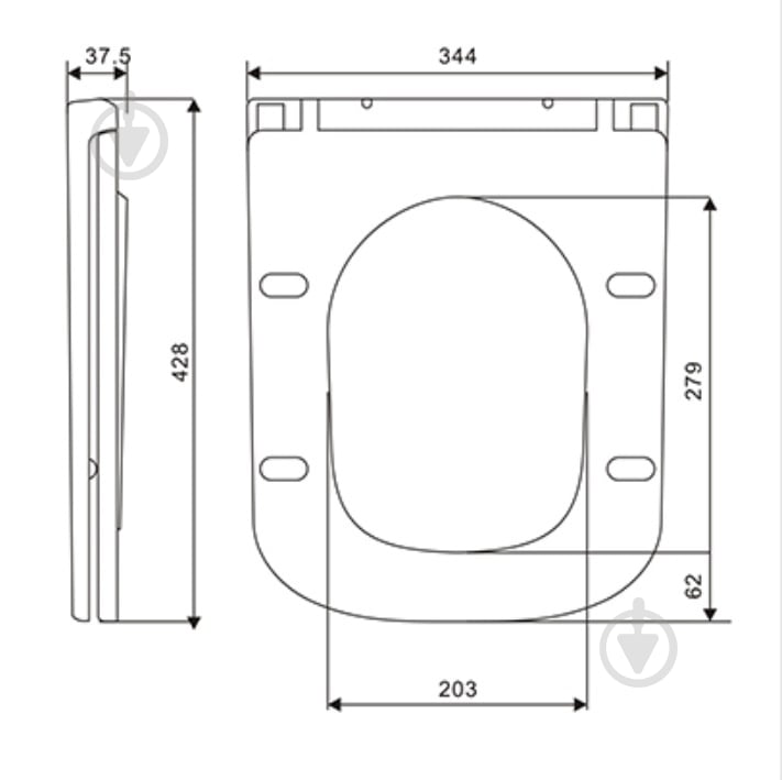 Сиденье для унитаза Mixxen soft-close MXLT0687 - фото 3