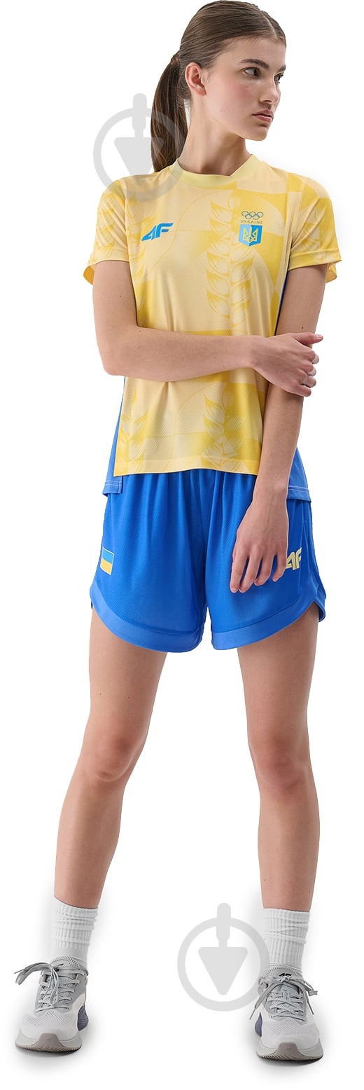 Футболка 4F 4FOSS24TFTSF1475-71S р.L жовтий - фото 4