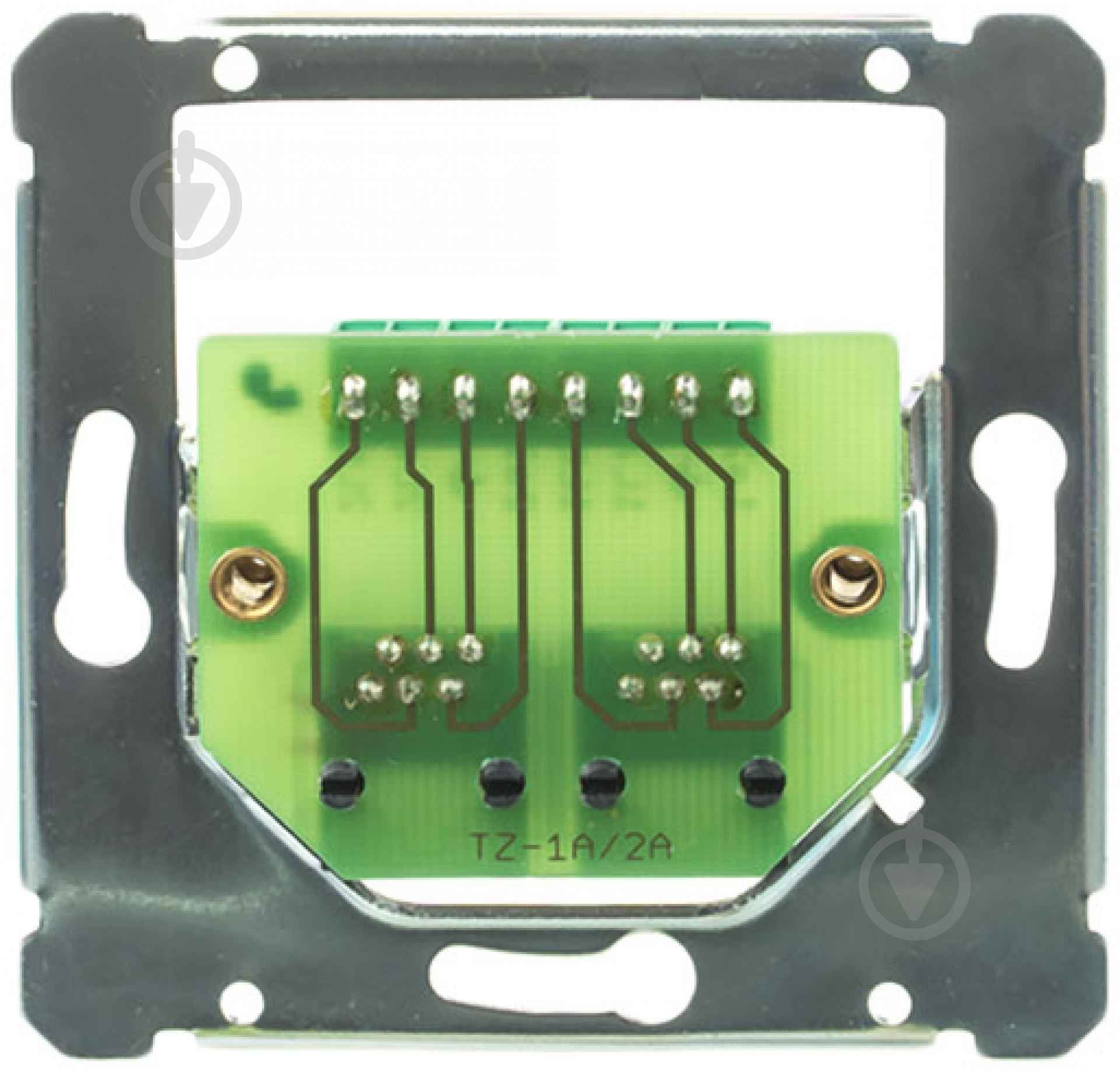 Механизм розетки телефонная двойная Obzor Elegant TZ-1A2A хром DSE 91-00000-000000 - фото 3