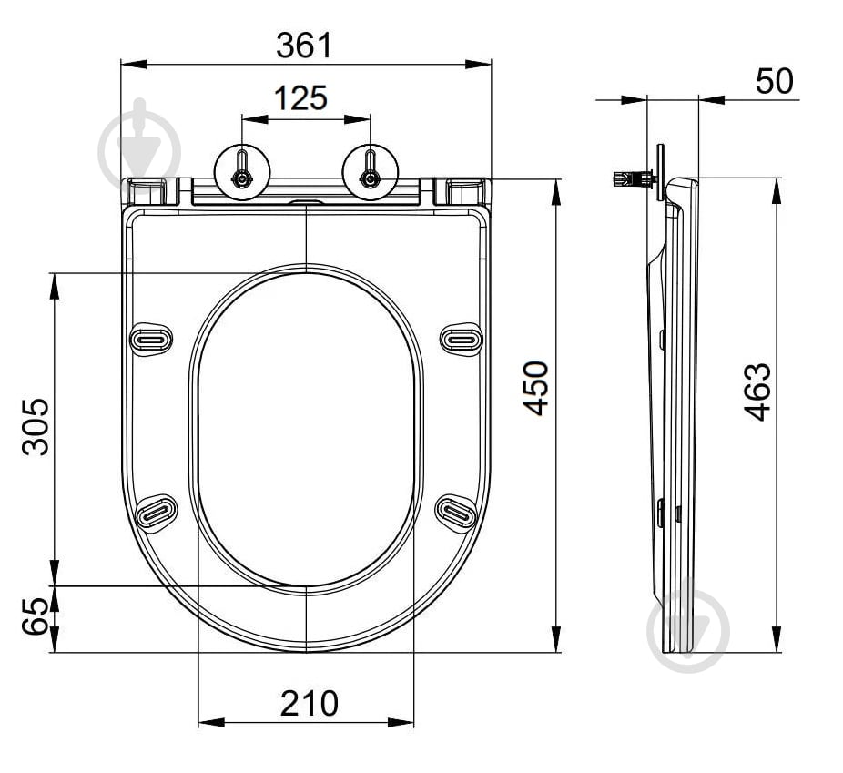 Сиденье для унитаза Mixxen soft-close MXLT0686 - фото 3 Сиденье для унитаза Mixxen soft-close MXLT0686 - фото 3