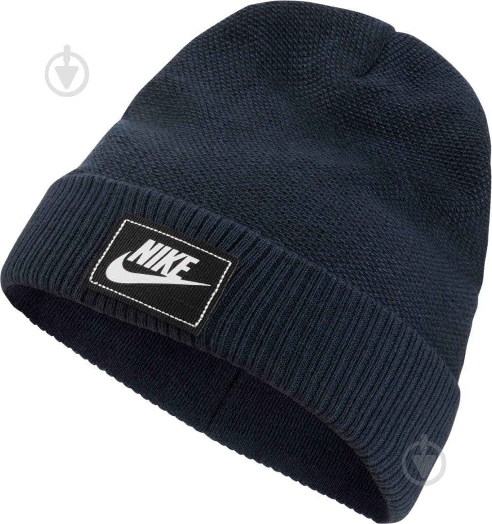 Шапка Nike U Nsw Beanie Cuffed Futura CW6323-451 р.one size чорний - фото 1 Шапка Nike U Nsw Beanie Cuffed Futura CW6323-451 р.one size чорний - фото 1