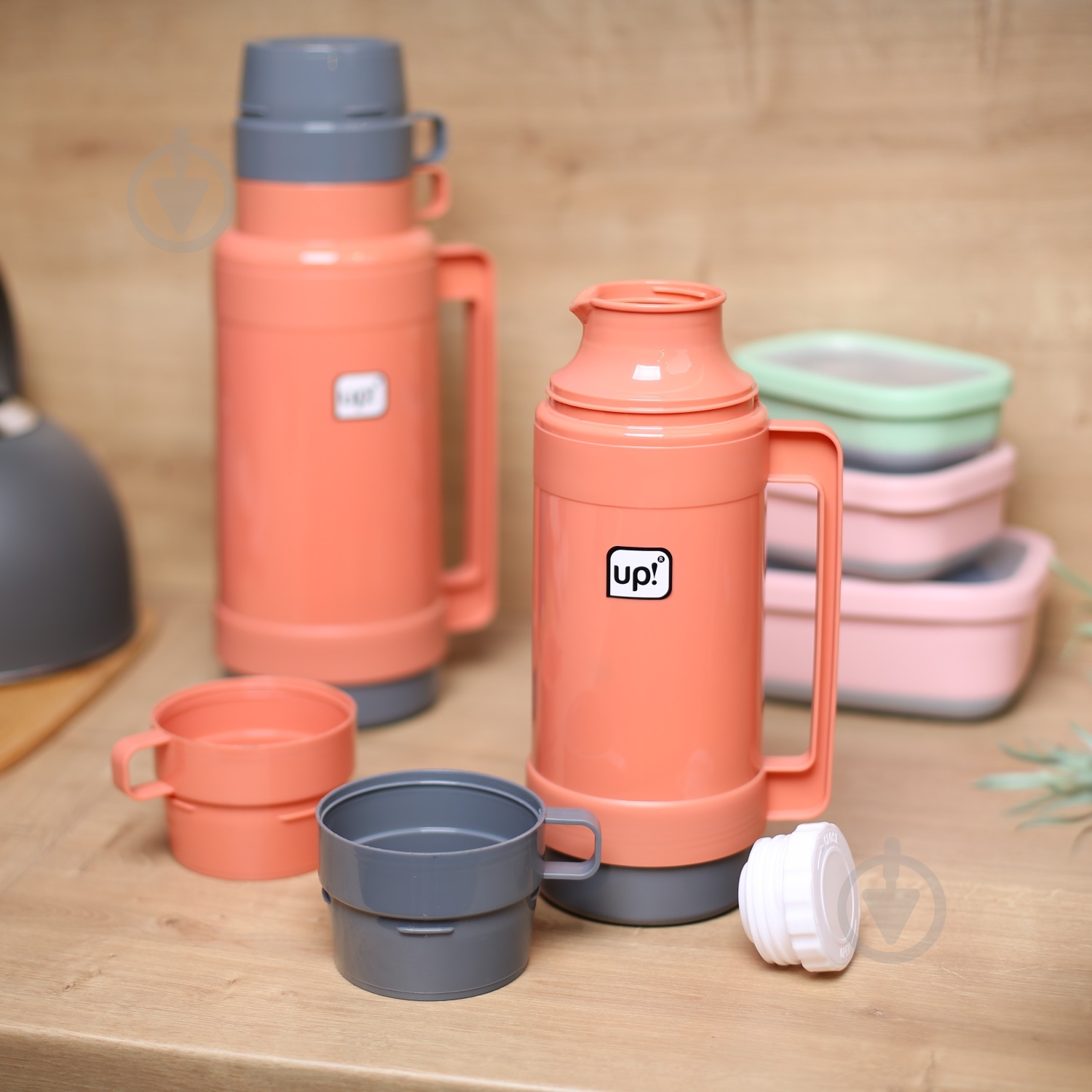 Термос UP! (Underprice) Cosy 1 л brown - фото 6