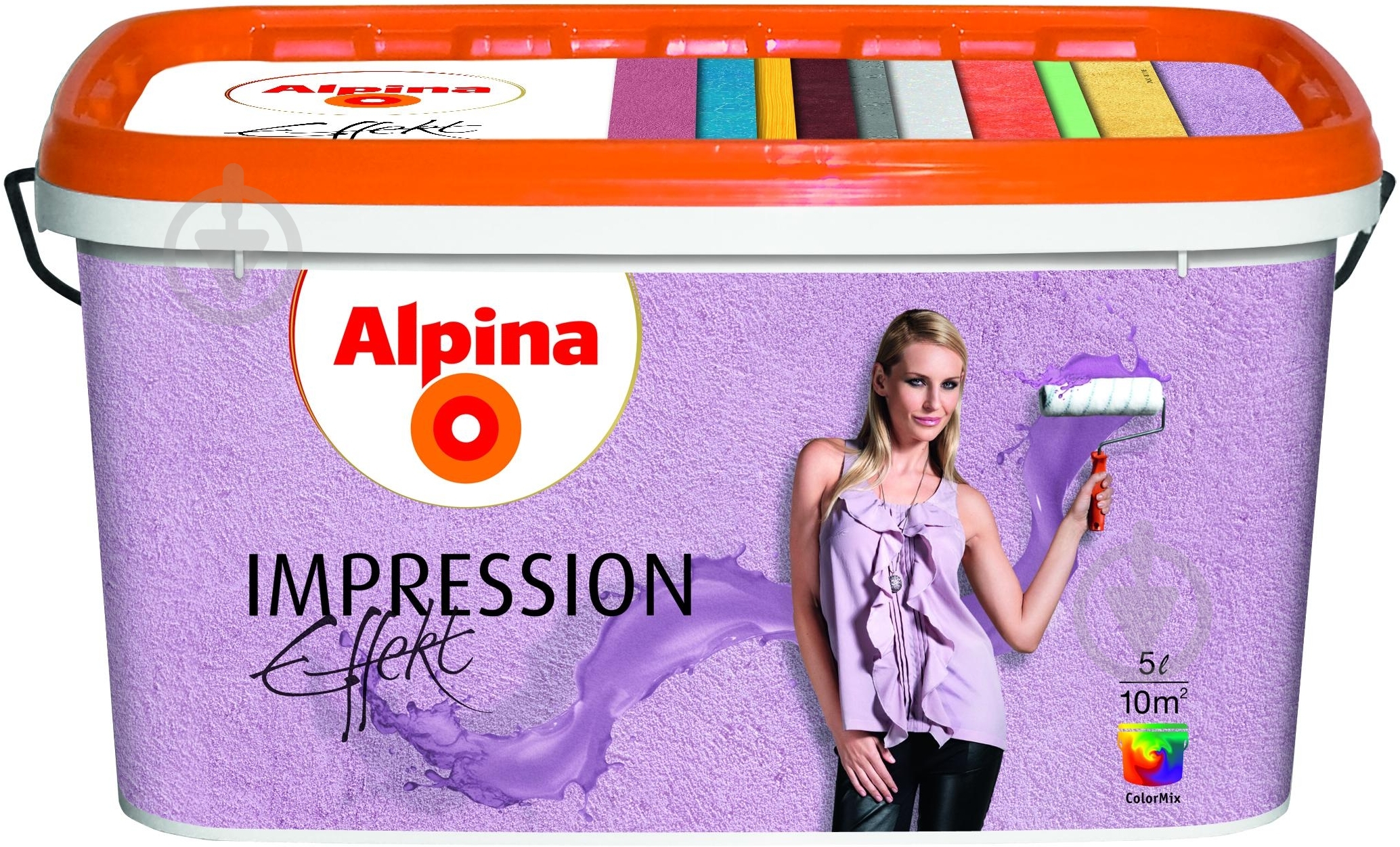 Краска структурная акриловая структурная Alpina Silhouette Impression Effekt мат белый 5 л - фото 1 Краска структурная акриловая структурная Alpina Silhouette Impression Effekt мат белый 5 л - фото 1