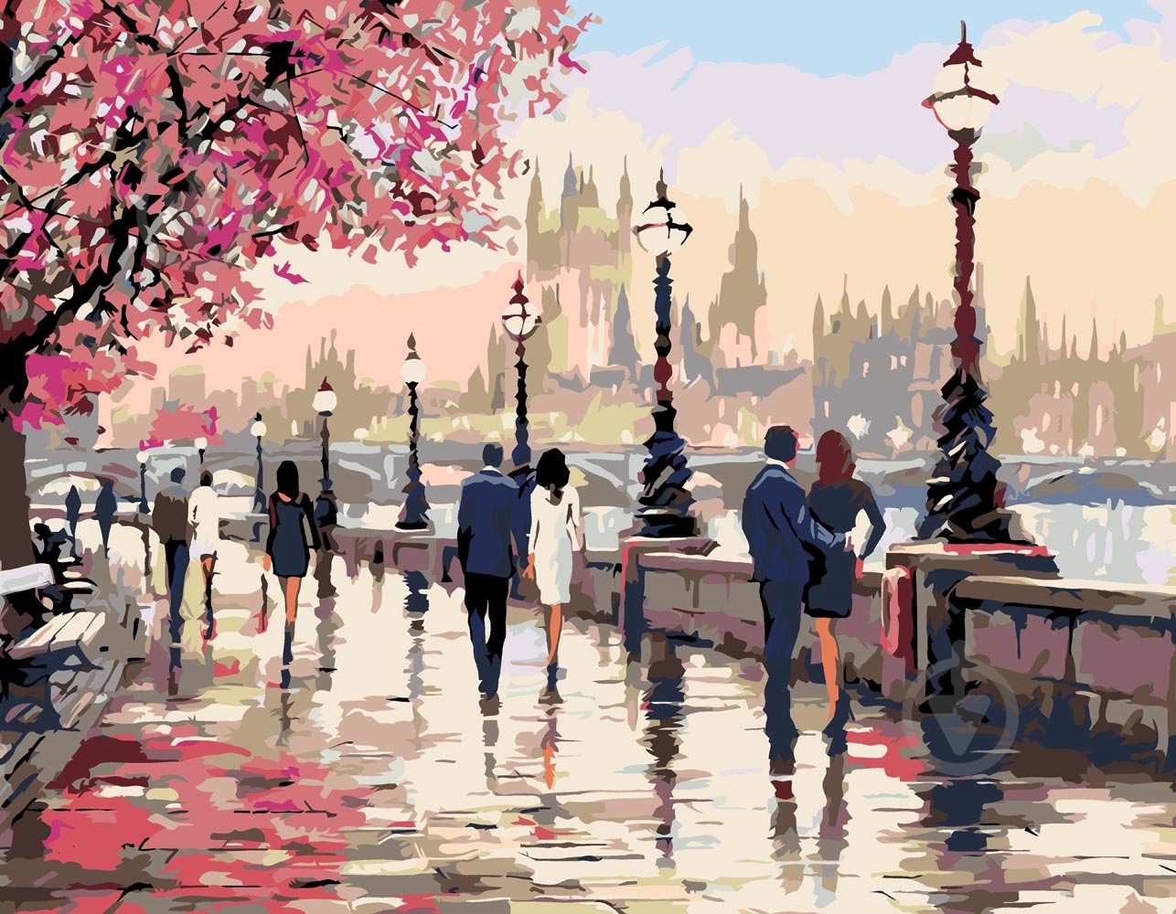 Картина за номерами Прогулянка набережною 35х45 см Rosa Start - фото 1