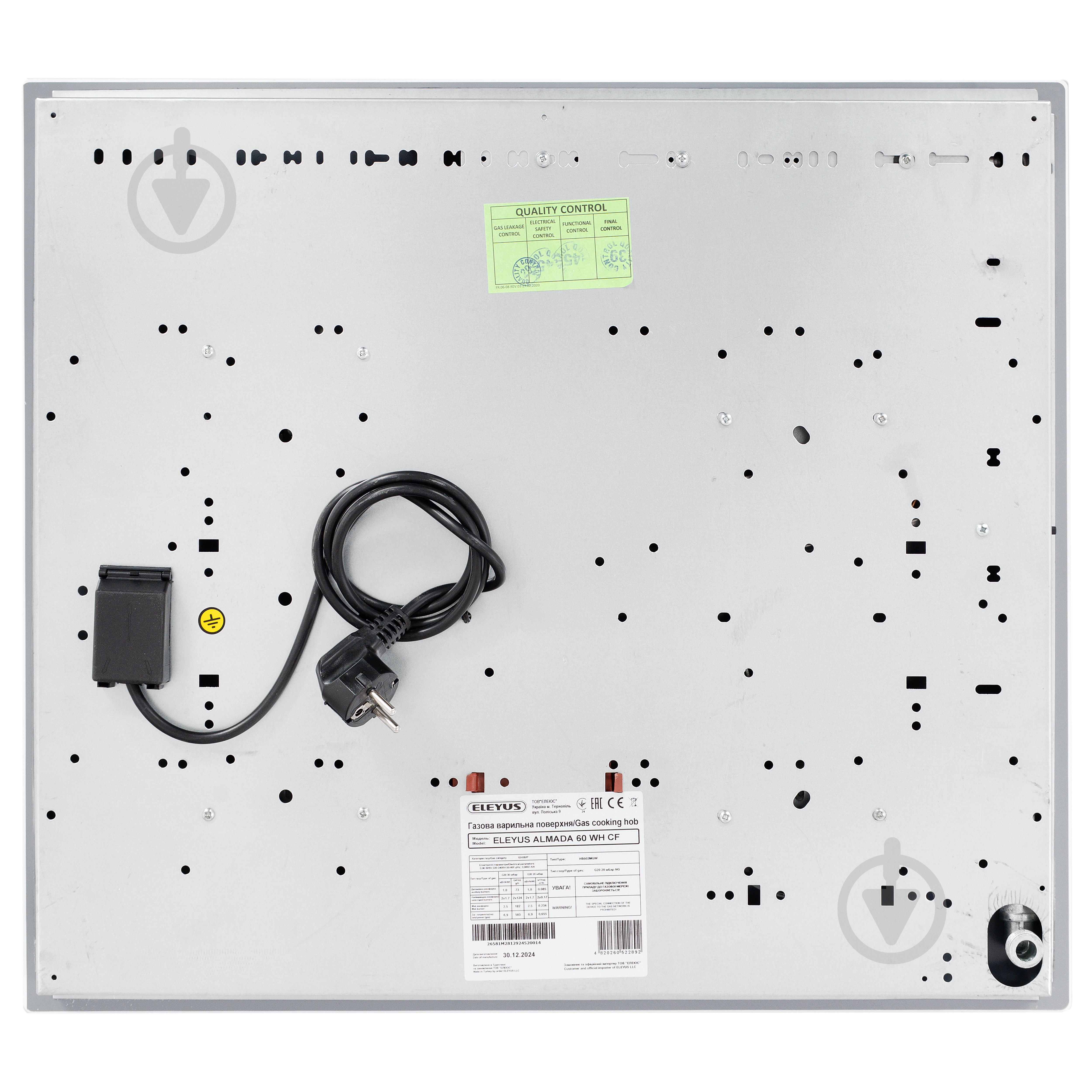 Варочная поверхность газовая Eleyus ALMADA 60 WH CF - фото 11 Варочная поверхность газовая Eleyus ALMADA 60 WH CF - фото 11
