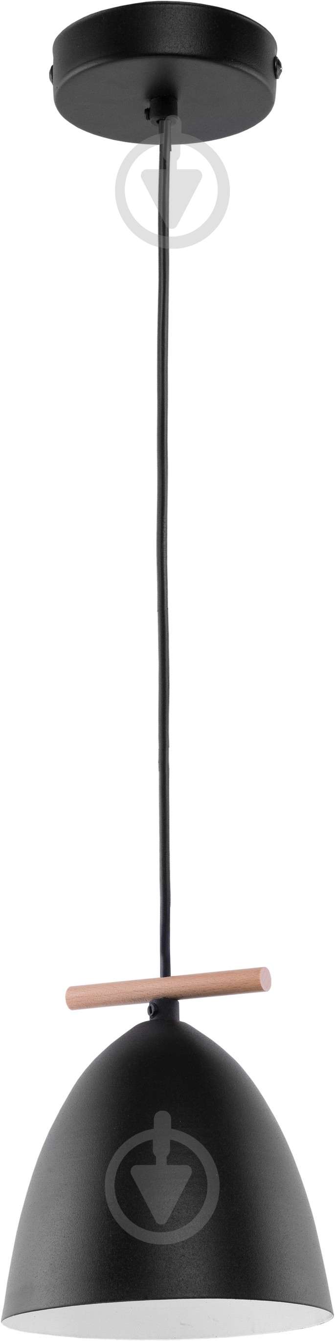Подвес TK Lighting Aida 1x60 Вт E27 черный/дерево 2573 - фото 1