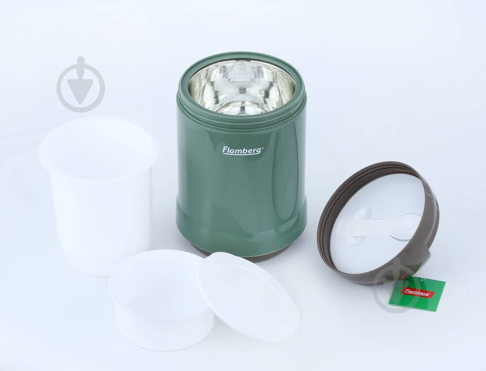 Термос Flamberg Lunch Time 1,4 л зеленый - фото 2