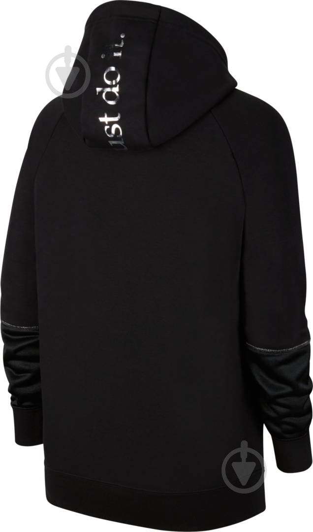Джемпер Nike W NSW ICN CLSH HOODY FLC OS DC0652-010 р. L черный - фото 2 Джемпер Nike W NSW ICN CLSH HOODY FLC OS DC0652-010 р. L черный - фото 2