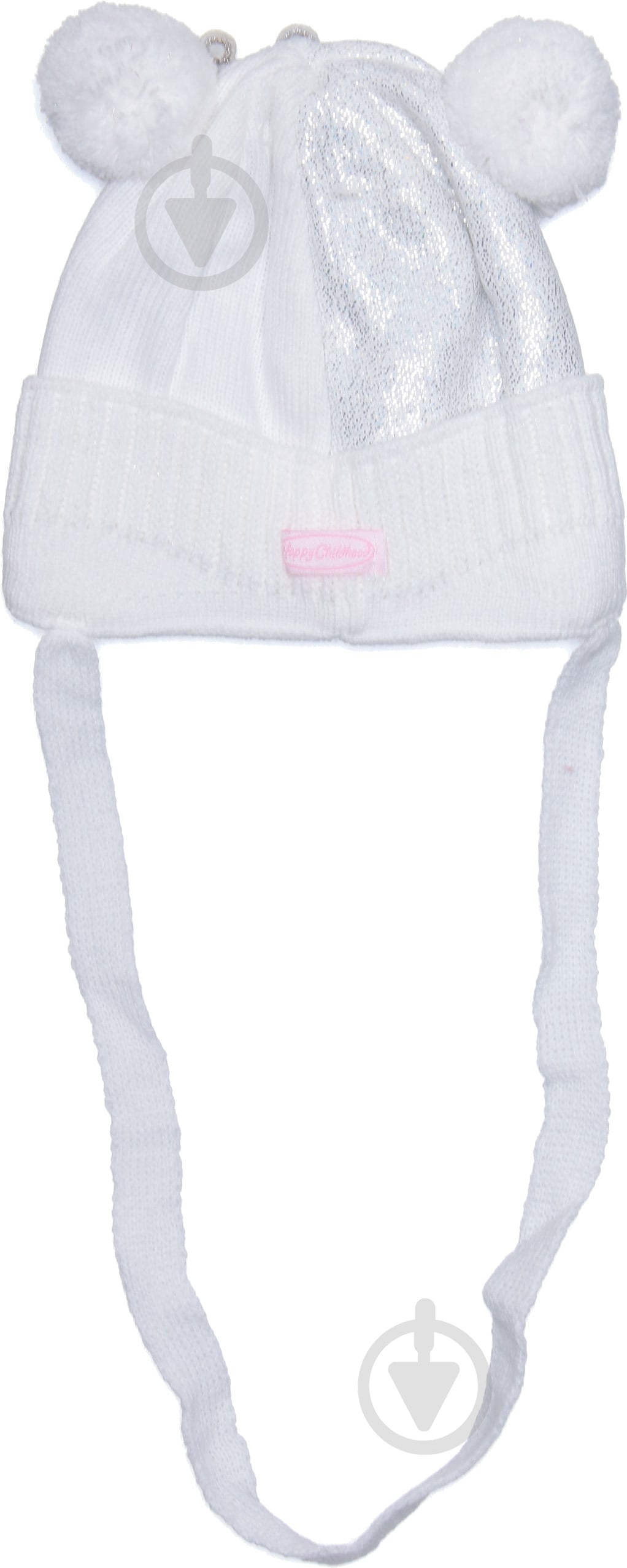 Шапочка детская для девочки Luna Kids р.36 белый 2104 - фото 2