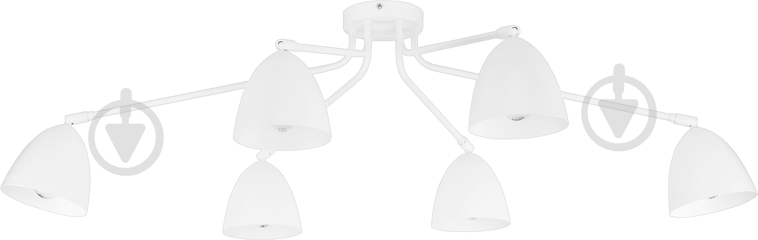 Люстра стельова TK Lighting Loretta 6x60 Вт E27 білий 2374 - фото 1