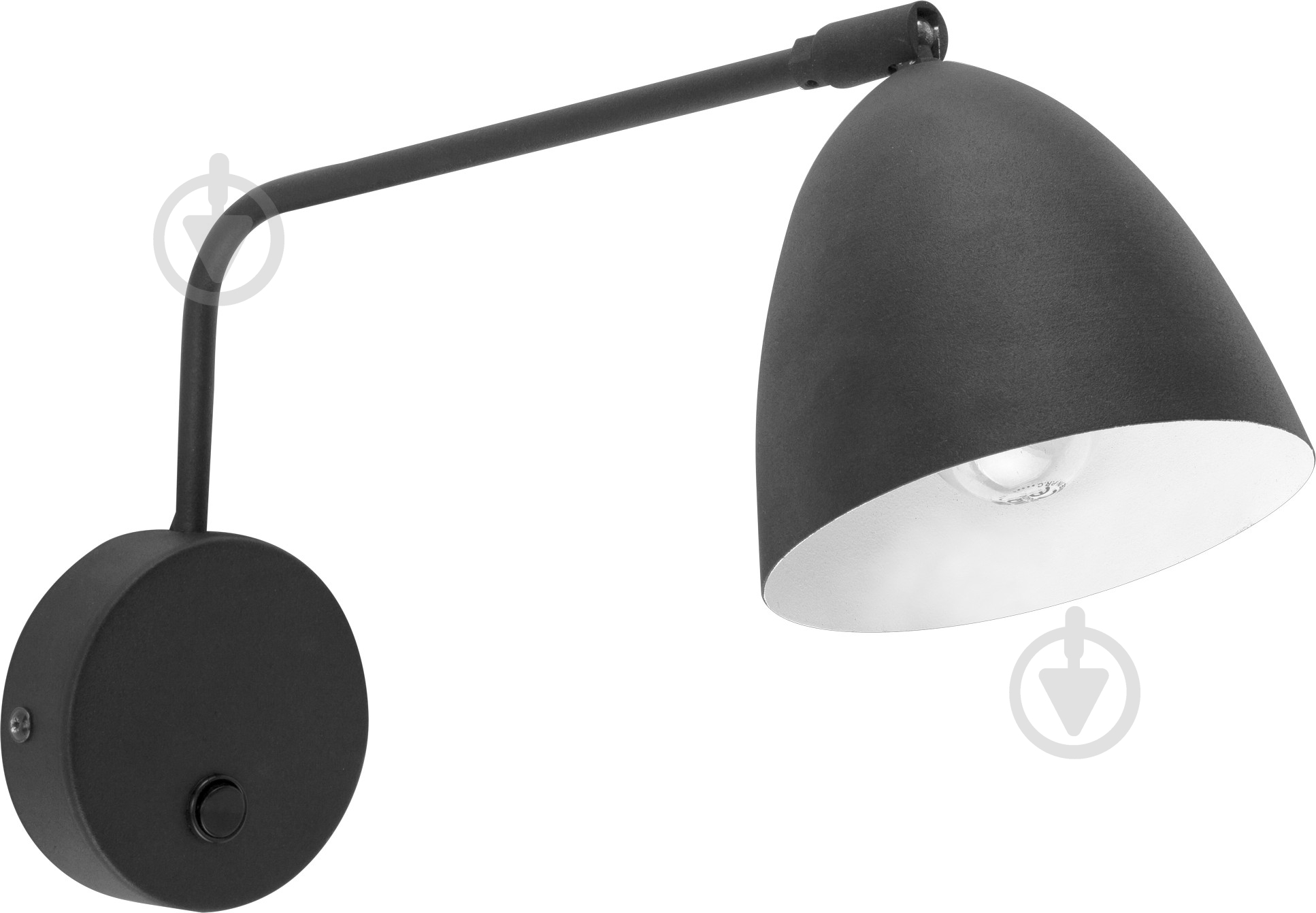 Бра TK Lighting Loretta 1x60 Вт E27 черный 2368 - фото 1