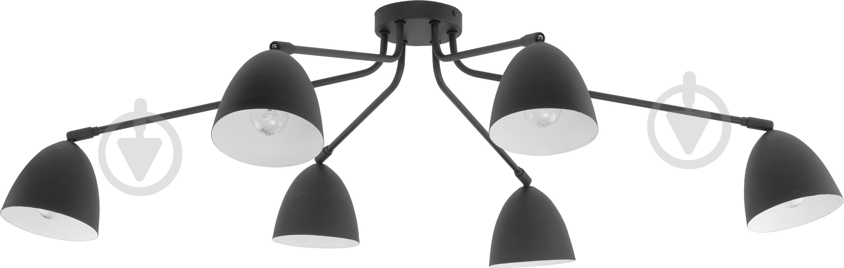 Люстра потолочная TK Lighting Loretta 6x60 Вт E27 черный 2486 - фото 1