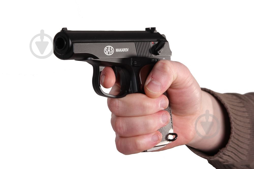 Пневматический пистолет SAS Makarov Blowback 4,5 мм - фото 2