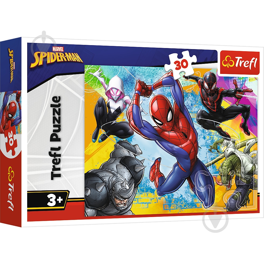 Пазлы Trefl Spiderman Цвета человека-паука 30 элементов 18307 - фото 1