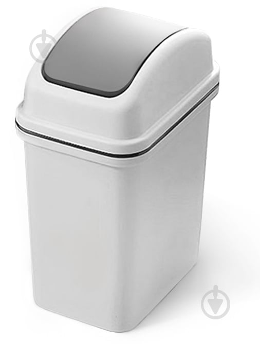 Ведро со съемной крышкой MVM 6 л серый BIN-12 6L GRAY - фото 1 Ведро со съемной крышкой MVM 6 л серый BIN-12 6L GRAY - фото 1