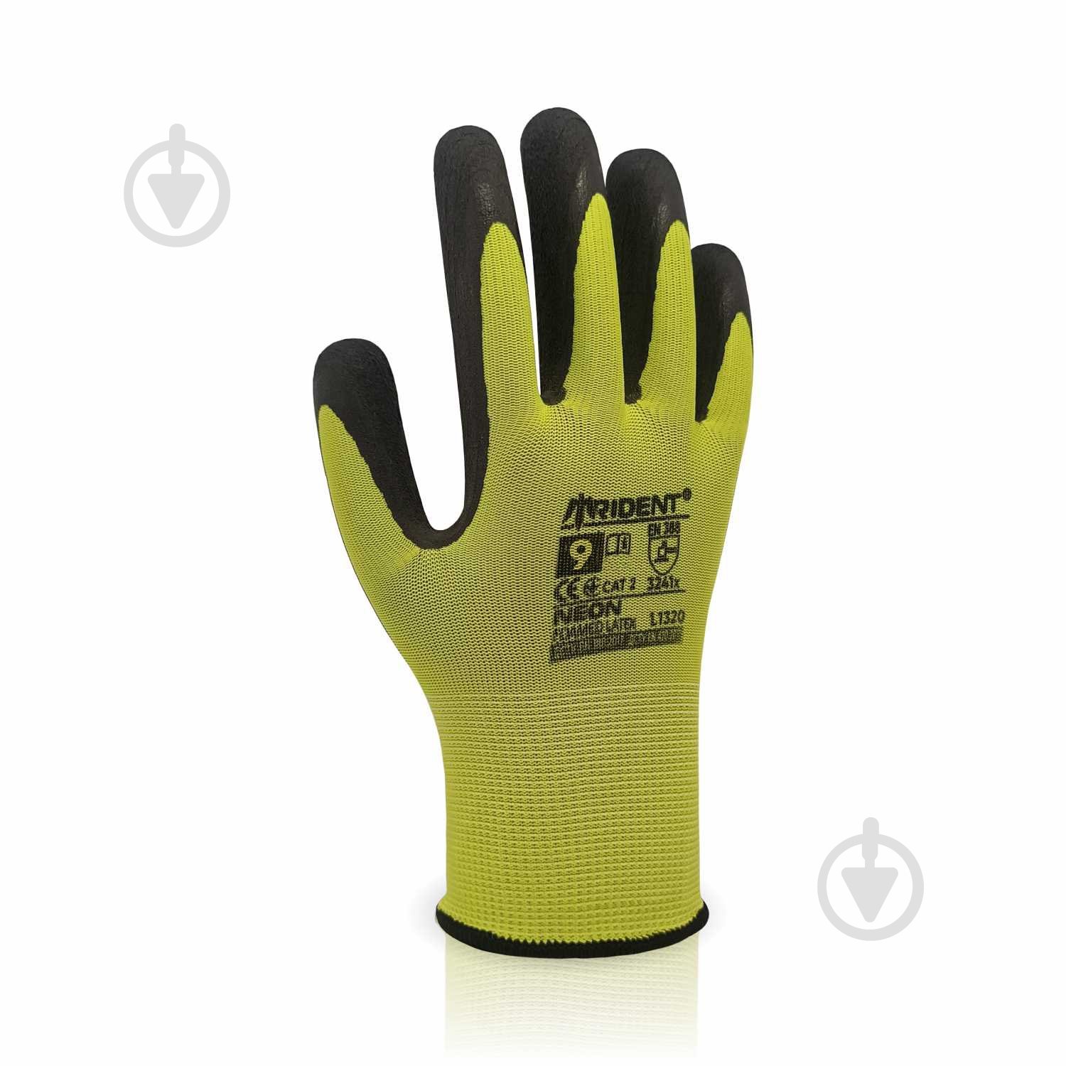 Перчатки Trident NEON с покрытием латекс L (9) L1320 - фото 1
