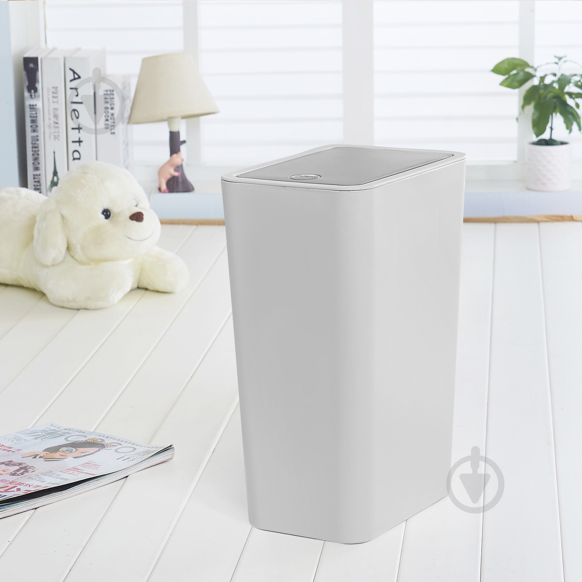 Відро для сміття MVM 12 л сірий BIN-14 12L GRAY - фото 11 Відро для сміття MVM 12 л сірий BIN-14 12L GRAY - фото 11
