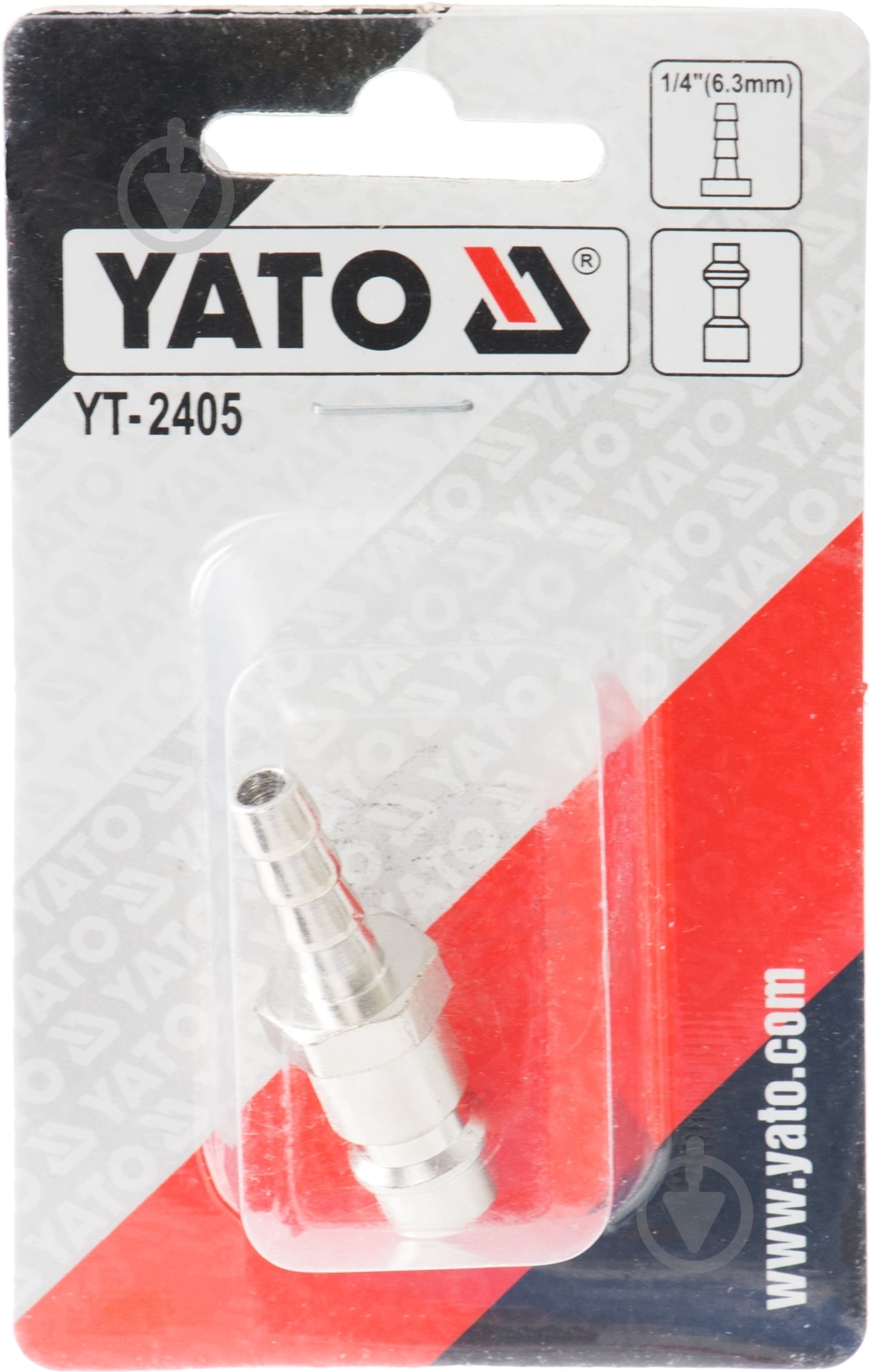 Штуцер YATO на шланг 6 мм YT-2405 - фото 2 Штуцер YATO на шланг 6 мм YT-2405 - фото 2