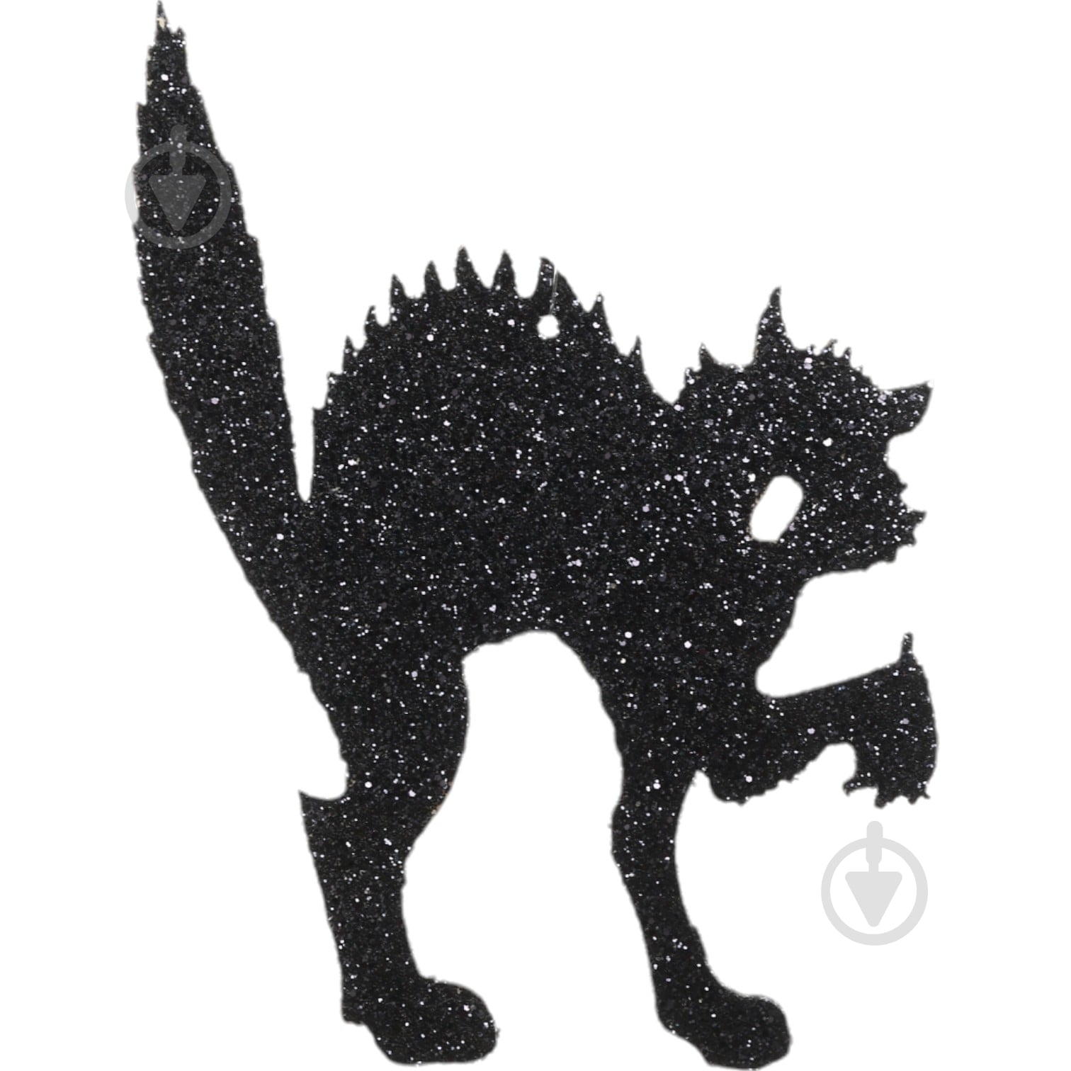 Декорация подвеска Хэллоуин кот черный 10 см - фото 1