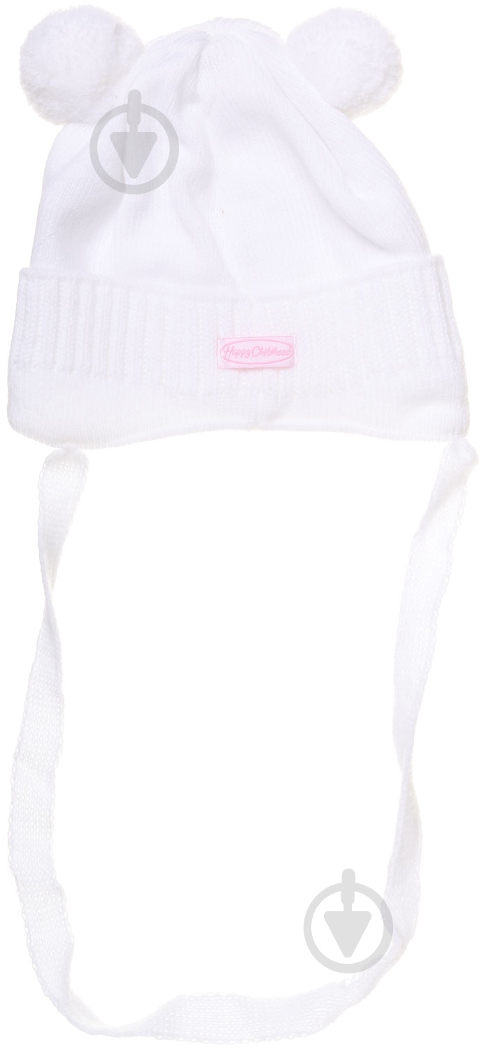 Шапочка детская для девочки Luna Kids р.36 белый 2105 - фото 2