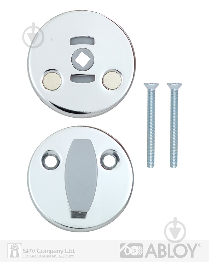 Накладка Abloy LH001 FIN ROUND 40 мм FE CR WC полированный хром - фото 3