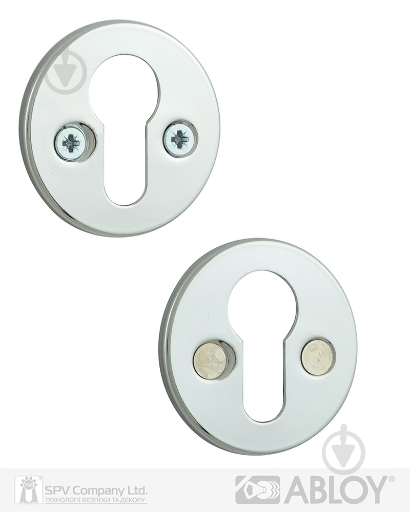 Накладка Abloy LH001 FIN ROUND 40 мм FE CR PZ полированный хром - фото 1 Накладка Abloy LH001 FIN ROUND 40 мм FE CR PZ полированный хром - фото 1