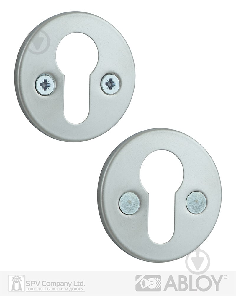 Накладка Abloy LH001 FIN ROUND 40 мм FE HCR PZ матовый хром - фото 1