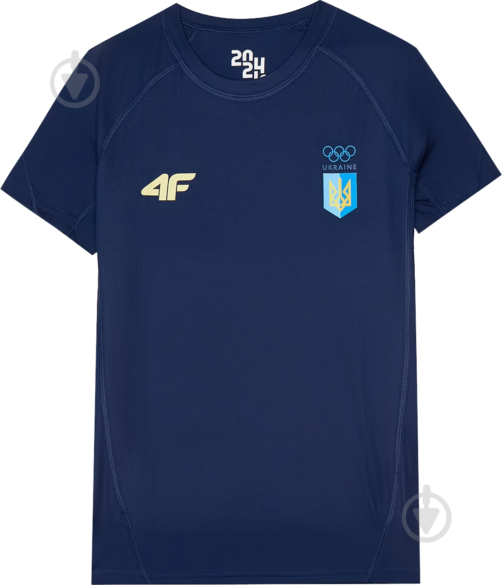 Футболка 4F 4FOSS24TFTSF1477-31S р.4XL синій - фото 6