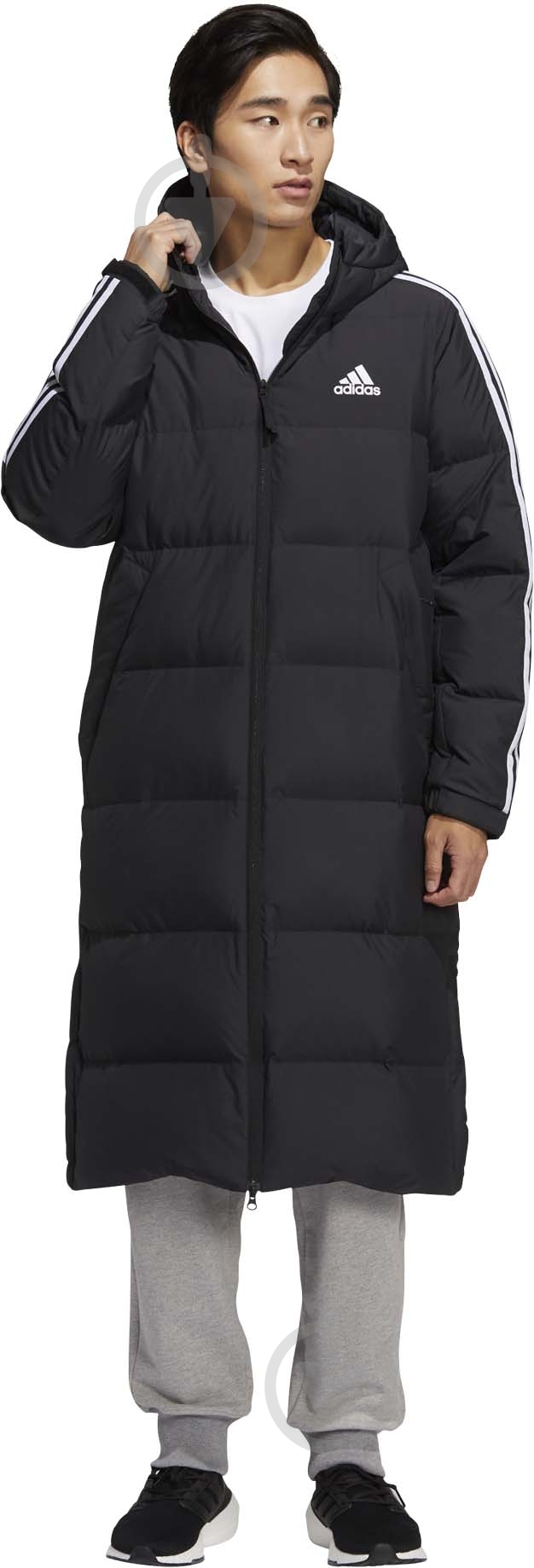 Пуховик мужской Adidas 3ST LONG COAT H20760 р.M черный - фото 2 Пуховик мужской Adidas 3ST LONG COAT H20760 р.M черный - фото 2