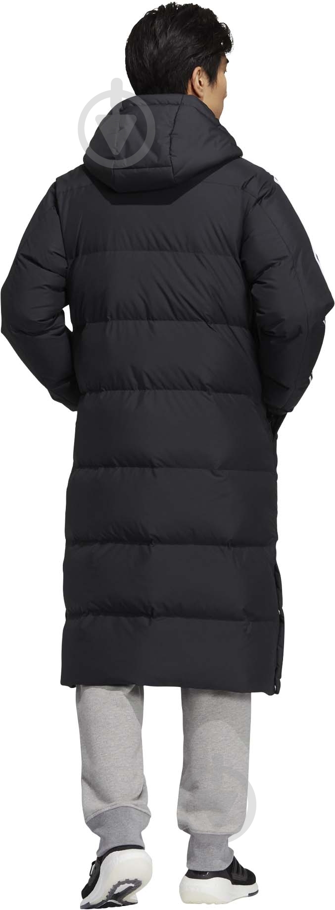 Пуховик мужской Adidas 3ST LONG COAT H20760 р.M черный - фото 5 Пуховик мужской Adidas 3ST LONG COAT H20760 р.M черный - фото 5